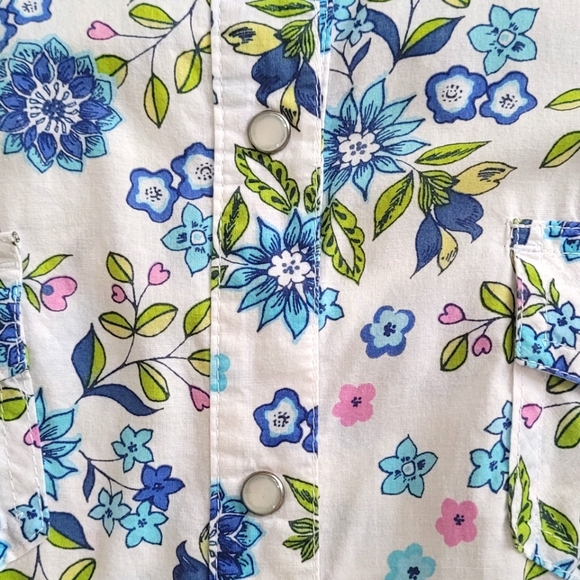 Cotton floral print shirt - Picture 2 of 6